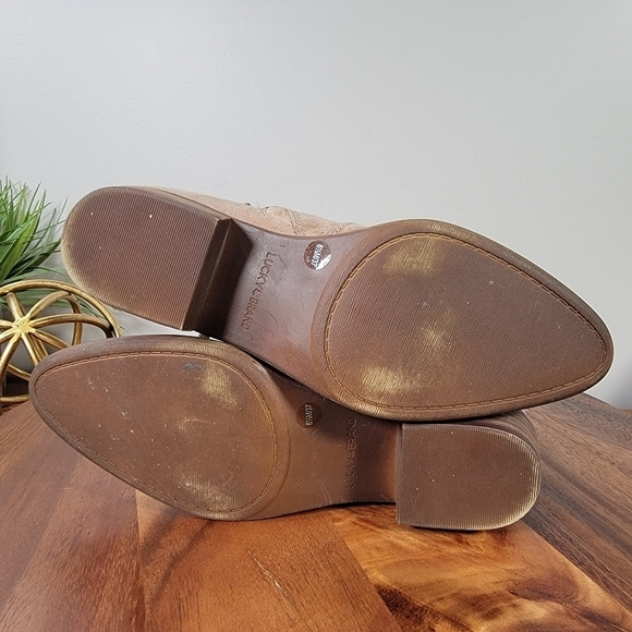 Lucky Brand Tayti Leather Ankle Boots Size 6.5 - Picture 10 of 14